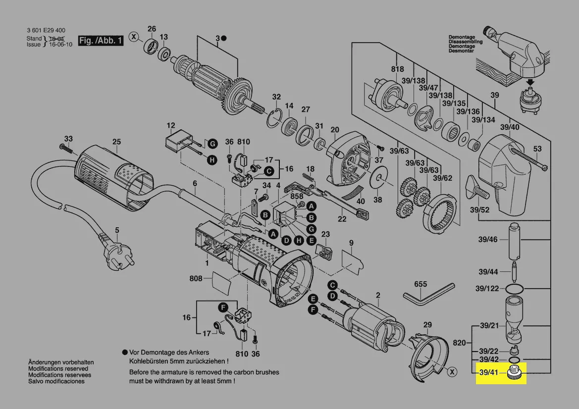 Écrou tête ronde réf. 3 603 301 020 Bosch